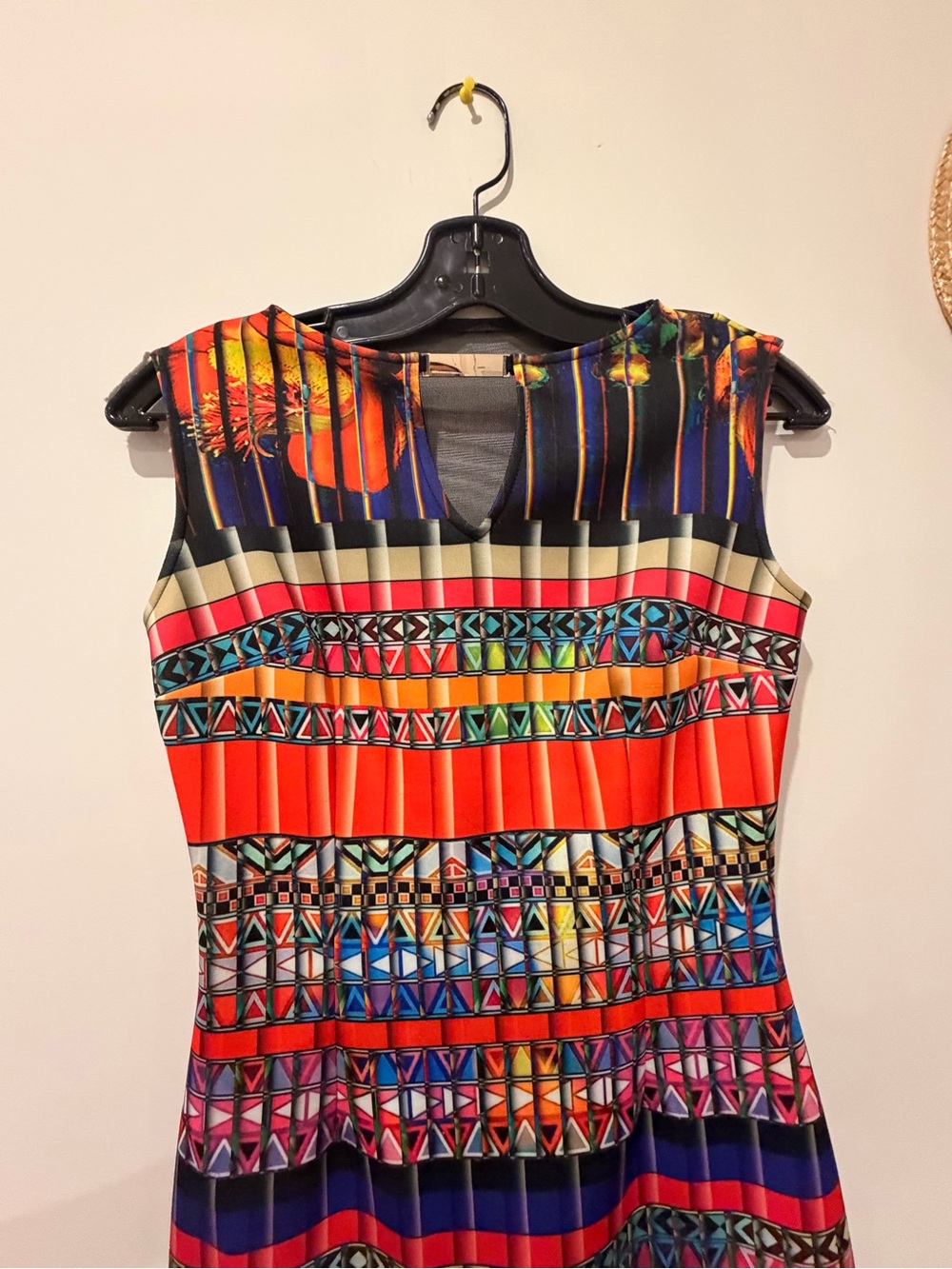 Joseph Ribkoff Multicolor Geometric & Floral Sheath Dress - Picture 2 of 6